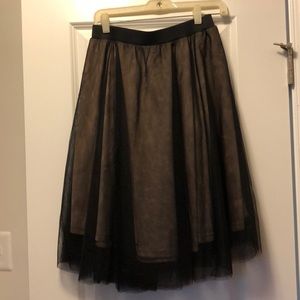 Black tulle skirt
